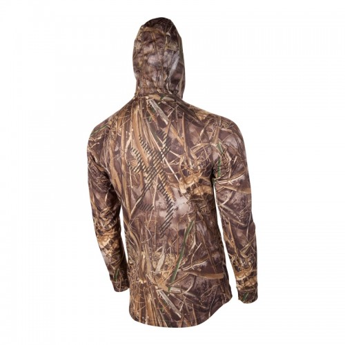 Browning Herren Langarmshirt mit Kapuze, TEAMSPIRIT, RTMAX7-Tarnmuste