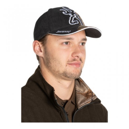 Browning Cap, BIG BUCKMARK, BLACK RTX-Tarnsmuster