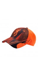 Browning Cap, CENTERFIRE, camouflage signalorange blaze
