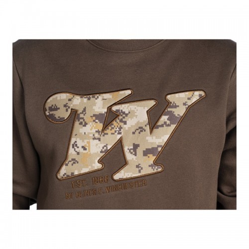 Winchester Sweatshirt REDSTONE, Rundhals, braun