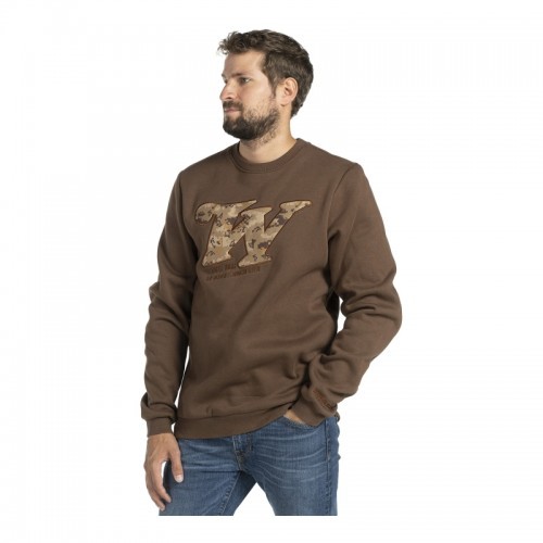 Winchester Sweatshirt REDSTONE, Rundhals, braun