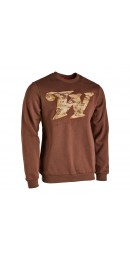 Winchester Sweatshirt REDSTONE, Rundhals, braun