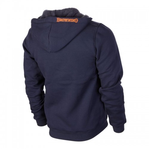 Browning Herren Warme Sweatshirtjacke, SNAPSHOT, blau L