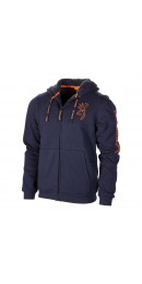 Browning Herren Warme Sweatshirtjacke, SNAPSHOT, blau L