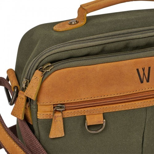 Waidmanns Leder/Canvas Umh�ngetasche Dusty