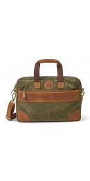 Waidmanns Leder Laptop Tasche Arko Cafe/Dk.Olive