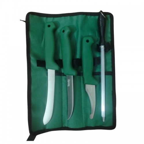 Tendy Messer Schlachtset 3-tlg.Gr�n