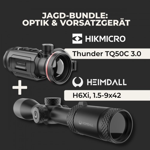 Bundle Hikmicro TQ50C 3.0 + Heimdall Zielfernrohr H6Xi...