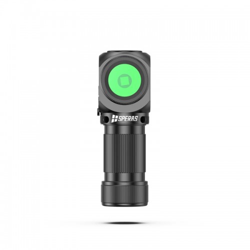 SPERAS SH16 Professional Stirnlampe mit abgewinkeltem Kopf | 1650 lm, 355 m Leuchtweite