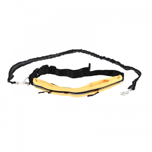 Farm-Land Freihand-Leine / Joggingleine, schwarz/orange