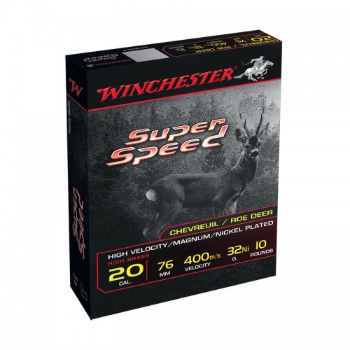 Winchester Schrot Munition Super Speed, 20-76 ,32g,16mm,P2Ni 10 Stk.